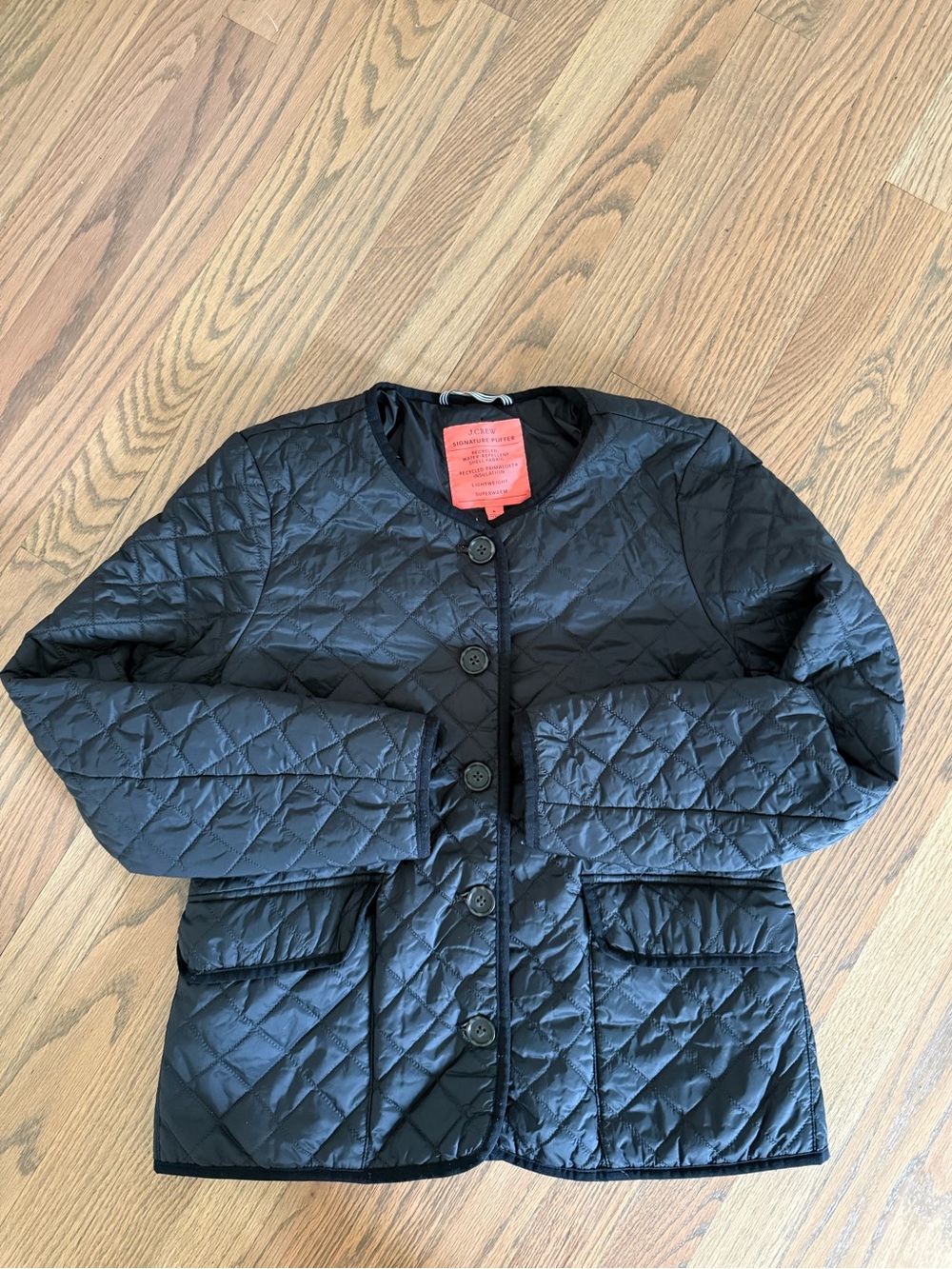 J. Crew Signature Puffer Primaloft Black Quilted Jacket
